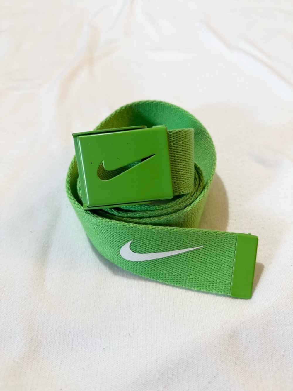 Nike Golf Neon Green Cotton Belt One Size